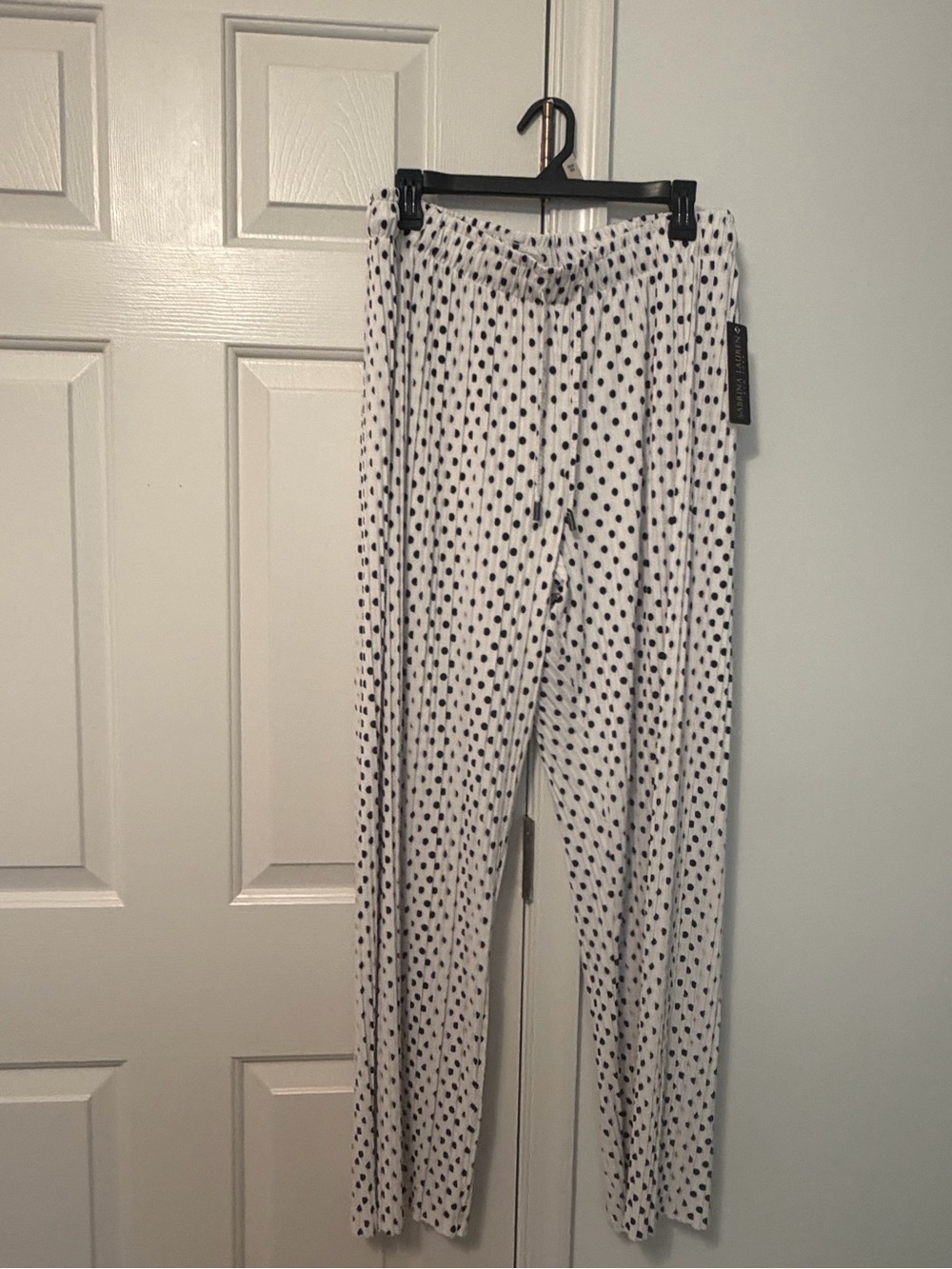 NWT White Polka Dot Wide-Leg Pants - Women's